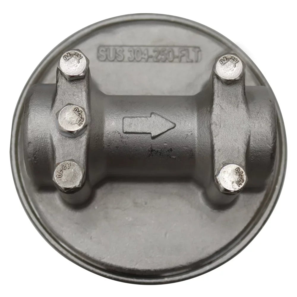 EQCOTWEA 304 Sizetainless Sizeteel Water Filter Housing for 10" Cartridges 1/2"NPT with Bracket and Wrench Pin