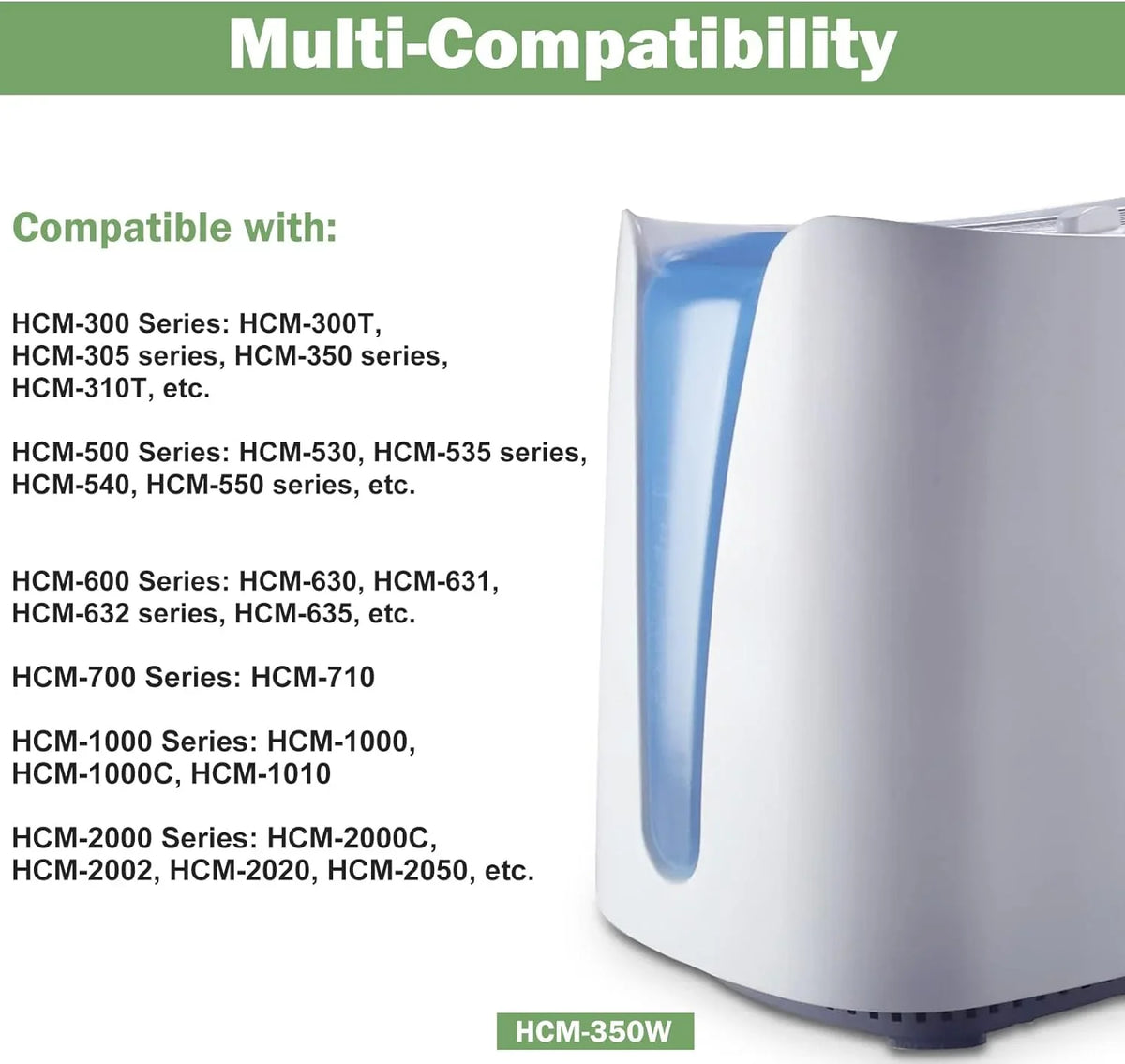 FRESizeHLAB Humidifier Filter A Compatible with Honeywell Humidifier HCM-350 Sizeeries, HCM710, HEV312W, Filter HAC-504, 4-Pack