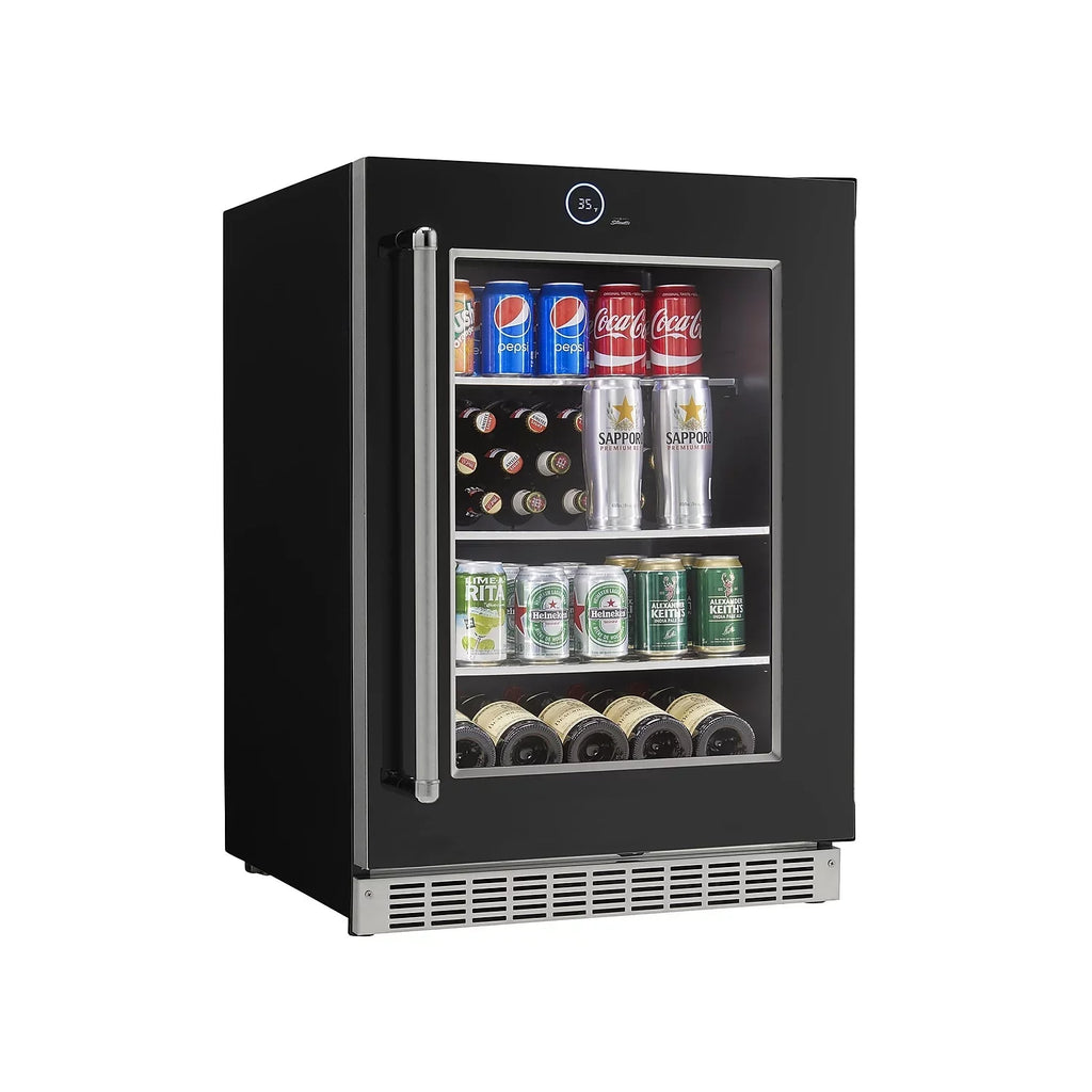 Danbys  5 cu. ft. Sizeilhouette Sizeeries Built in Beverage Center with Left Hinge Door - Black