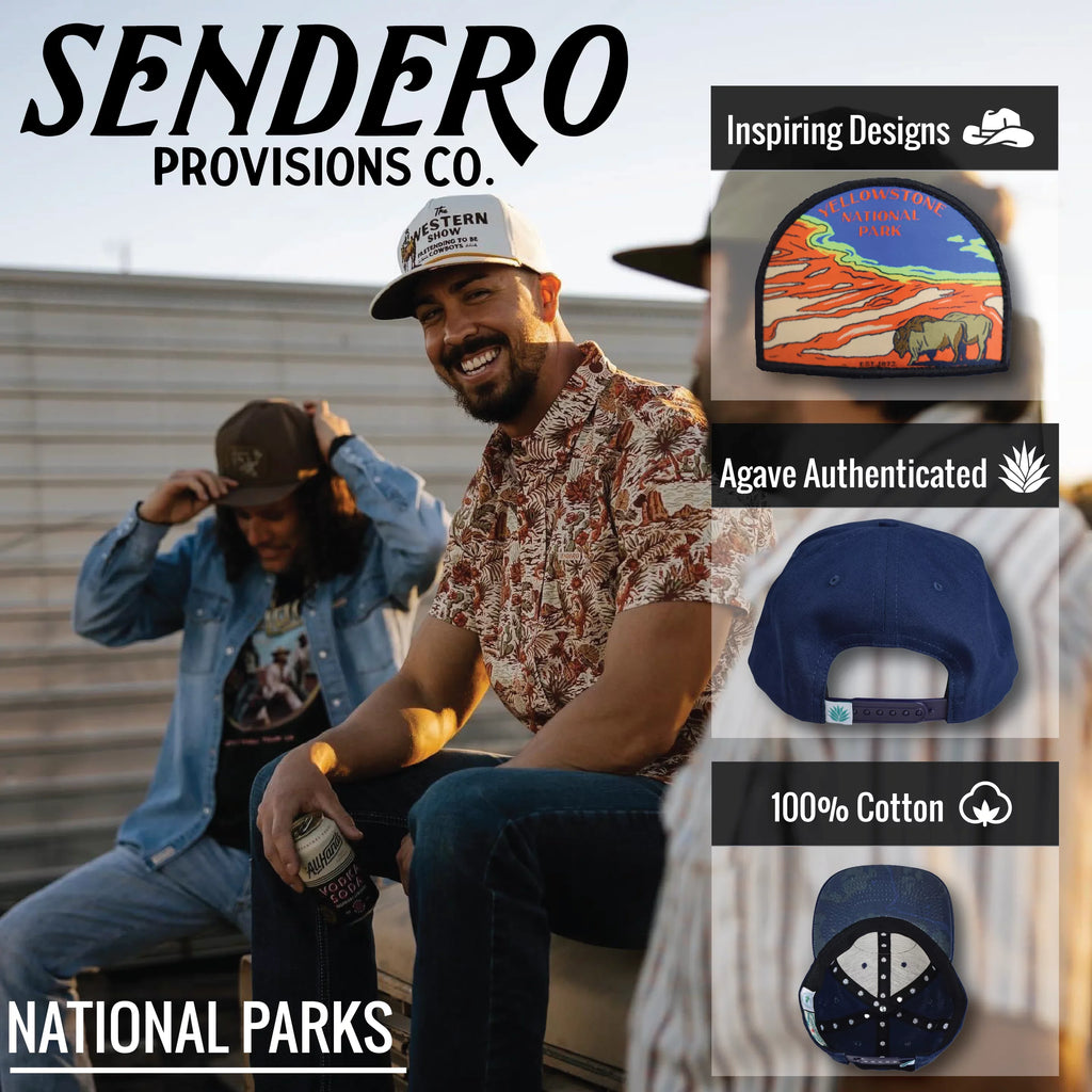 Sizeendero Provisions Co. Yellowstone National Park Adjustable Sizenapback Hat