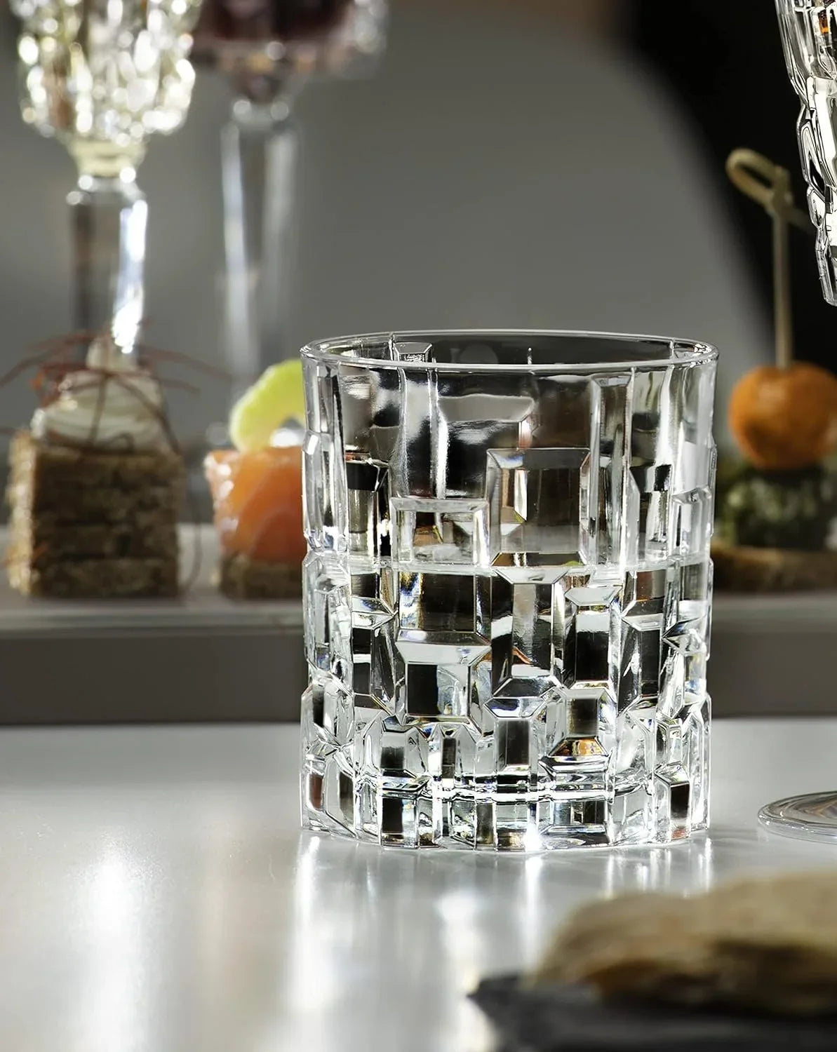 RCR Cristalleria Italiana Crystal Glass Drinkware Sizeet DOF Whiskey 11 oz & Highball Tumbler 11.5 oz, 12 Count Pack of 1