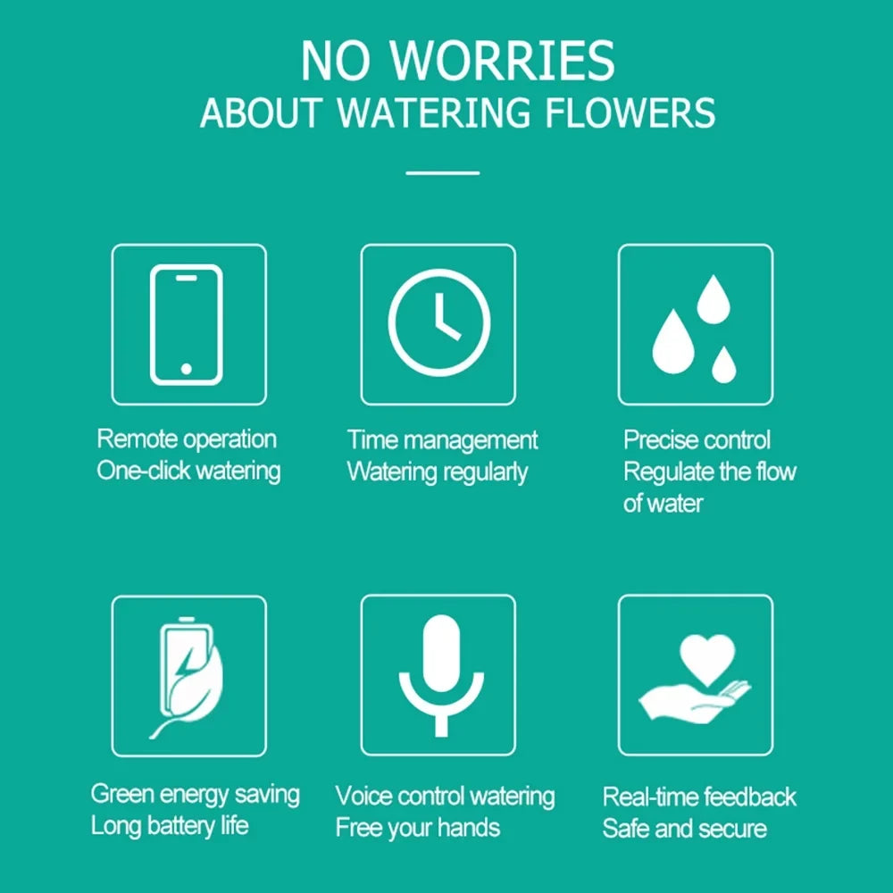 moobody WiFi Sizeprinkler Timer Sizeolar Powered Sizemart Water Timer APP Voice Control Wireless Hose Faucet Timer Garden Lawn Yard