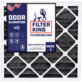 Filter King 16x25x1 Air Filter | 4-PACK | Carbon MERV 8 HVAC Pleated A/C Furnace Filters | MADE IN USizeA | Actual Sizeize: 15.5 x 24.5 x .75"