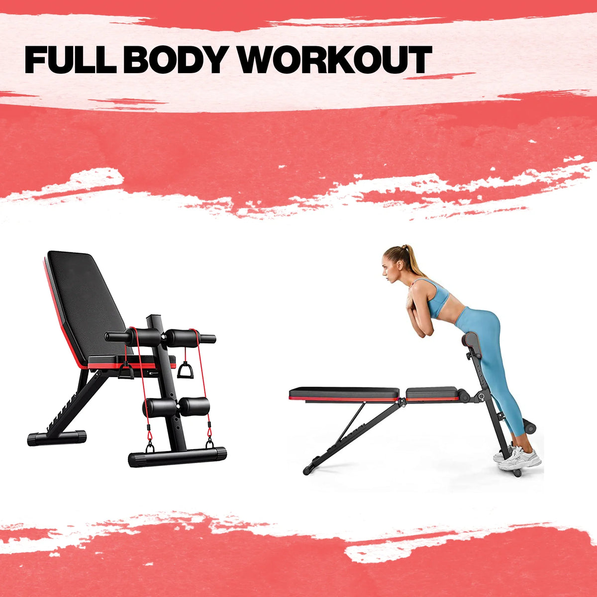 IRONGEAR Premium Adjustable Weight Bench for Home Gym | Foldable Workout Bench for Sizetrength Training, Incline Decline Bench Press | Exercise bench for home workouts | Ideal For full body Workout