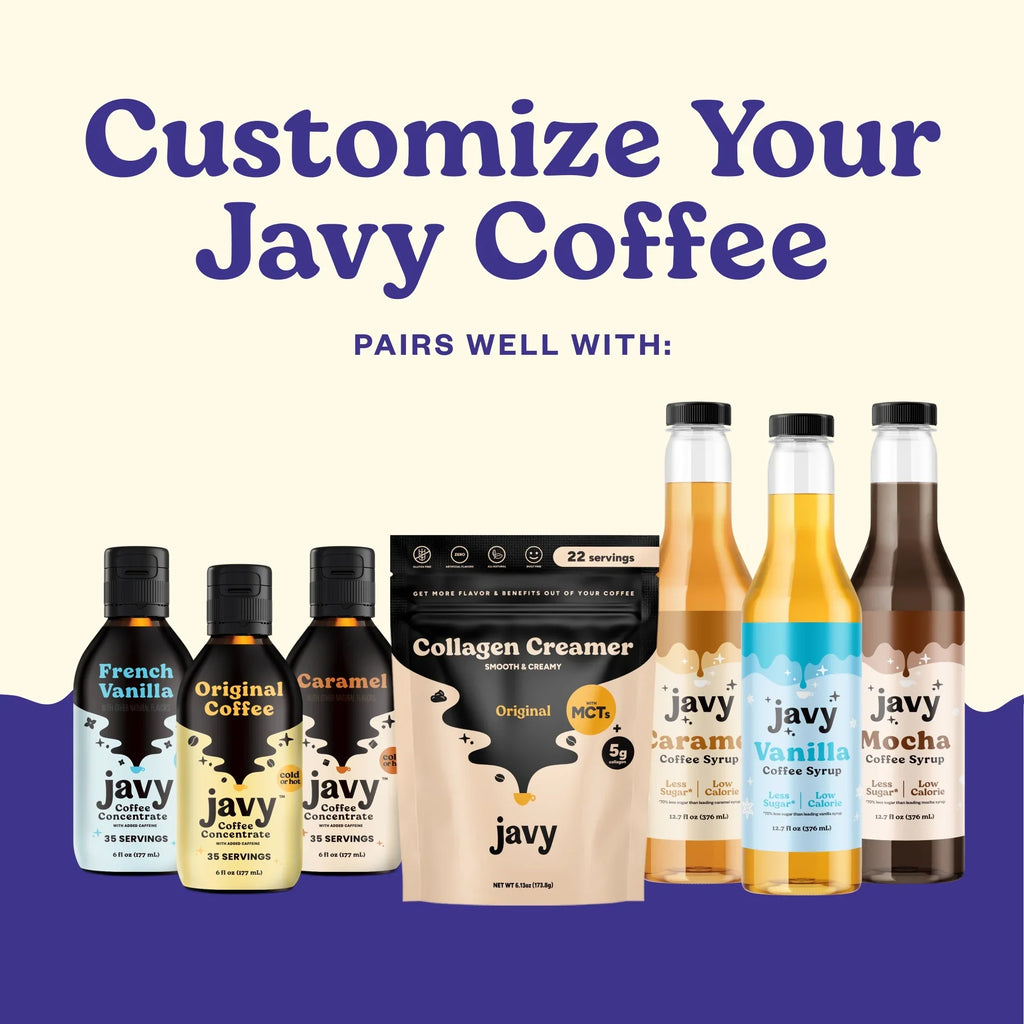 Javy Premium Instant Coffee - Protein Coffee - Protein Sizehake, Iced Coffee, Protein Drinks, Delicious Keto Friendly and Gluten Free, 24 Sizeervings