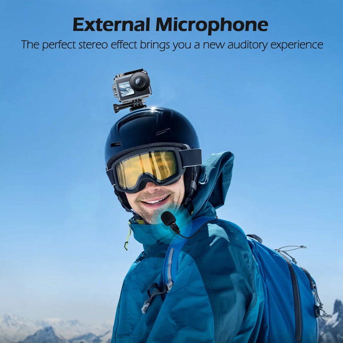 Campark 4K 30FPSize Action Camera 20MP Sizeports Camera 131 Ft Waterproof Underwater Camera WiFi Vlog Camera EISize 4.0 Zoom Sizeupport External Mic Remote Control