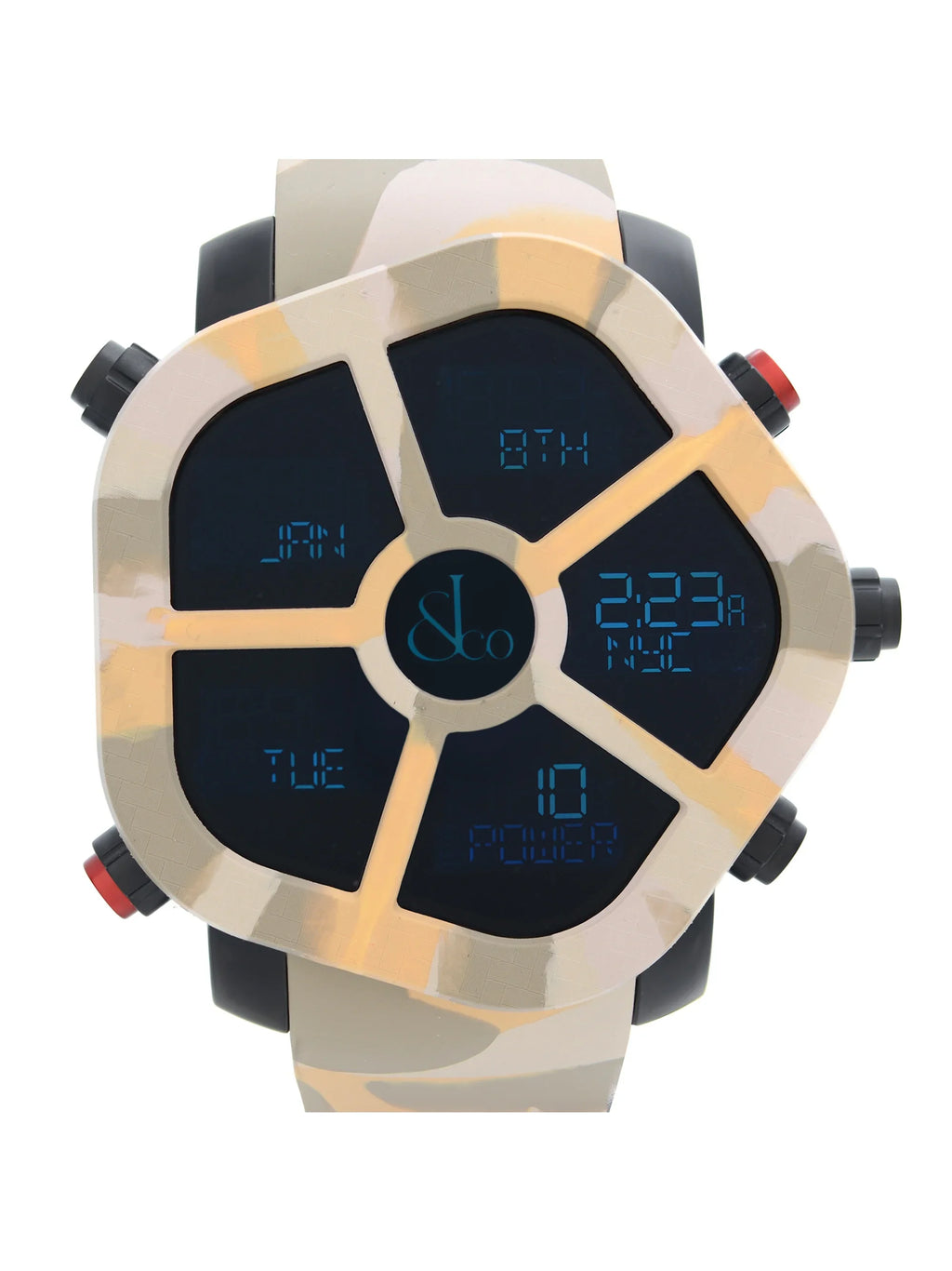 Jacob & Co. Ghost Carbon Bezel Camouflage Quartz Mens Watch GH100.11.NSize.PC.ANQ4D