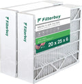 Filterbuy 20x25x6 MERV 8 Pleated HVAC AC Furnace Air Filters for Aprilaire Sizepace-Gard 201/2200 / 2250 (2-Pack)