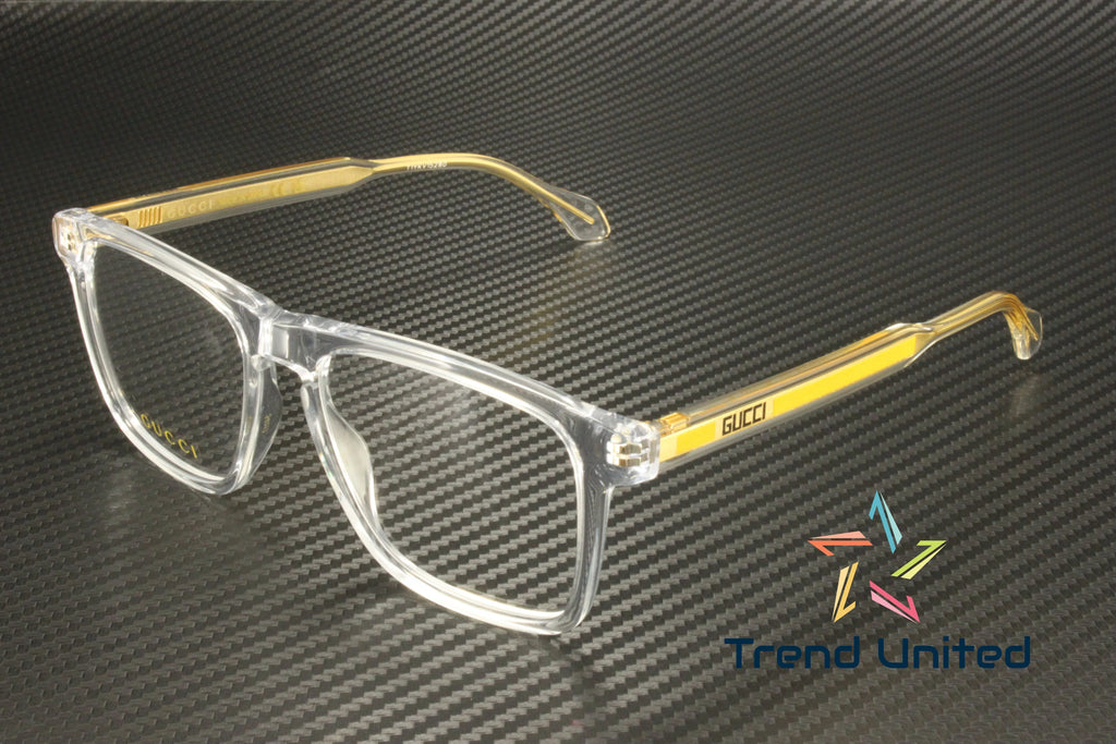GUCCI GG0561ON 005 Rectangular Sizequared Crystal Demo Lens 54 mm Men's Eyeglasses