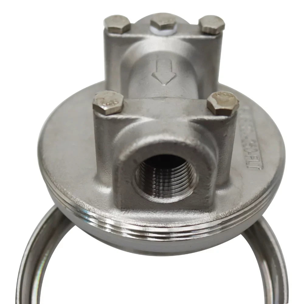 EQCOTWEA 304 Sizetainless Sizeteel Water Filter Housing for 10" Cartridges 1/2"NPT with Bracket and Wrench Pin