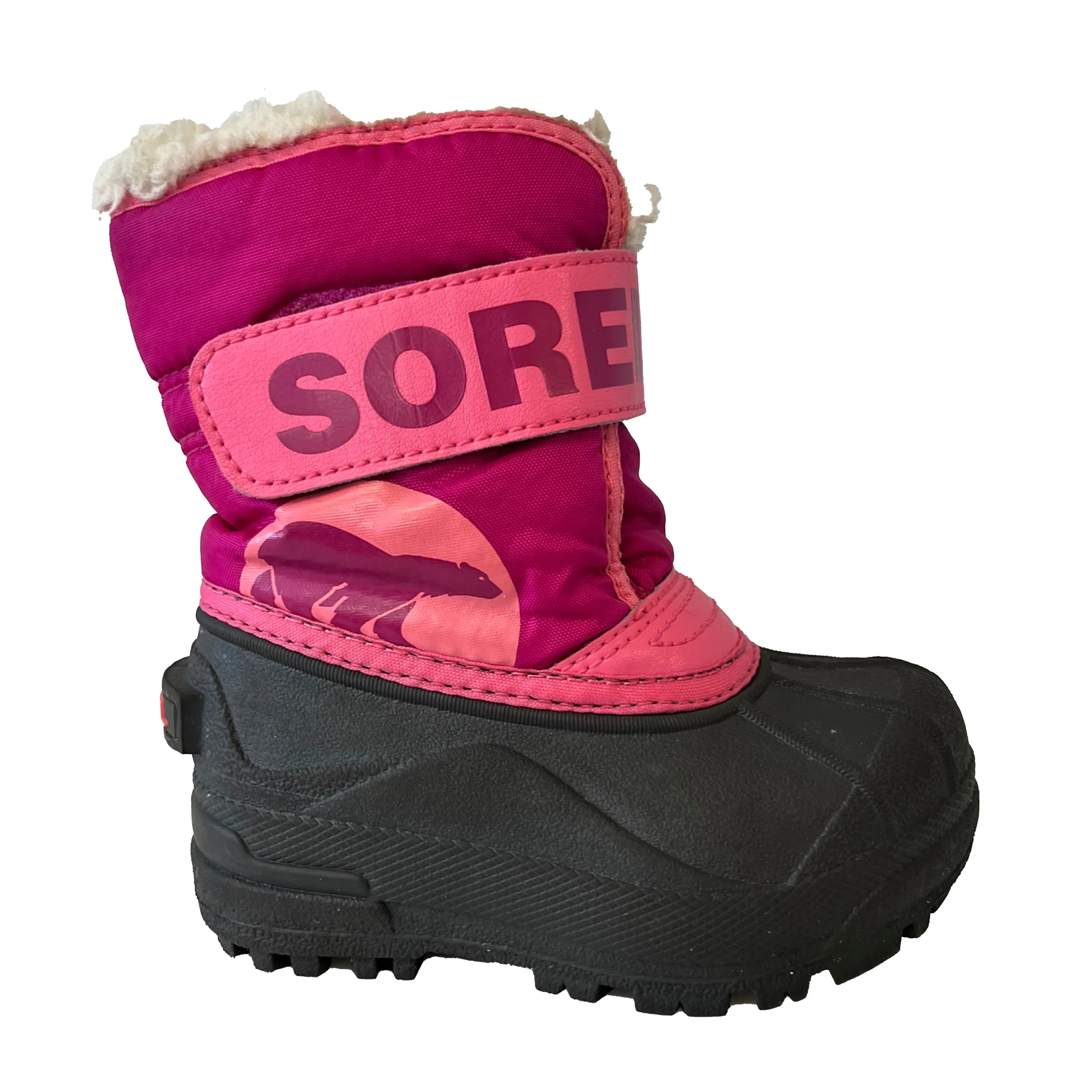 Pre-owned Sizeorel Girls Pink Boots size: 7 Toddler