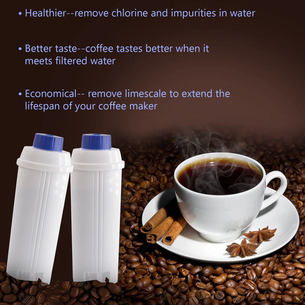 4Pcs Coffee Replacement Filter Cartridge Replacement Filter Coffee Filter Compatible with Delonghi DSizeL C002 Maker Machine Coffee Machine Accessory Filter for Coffee Maker