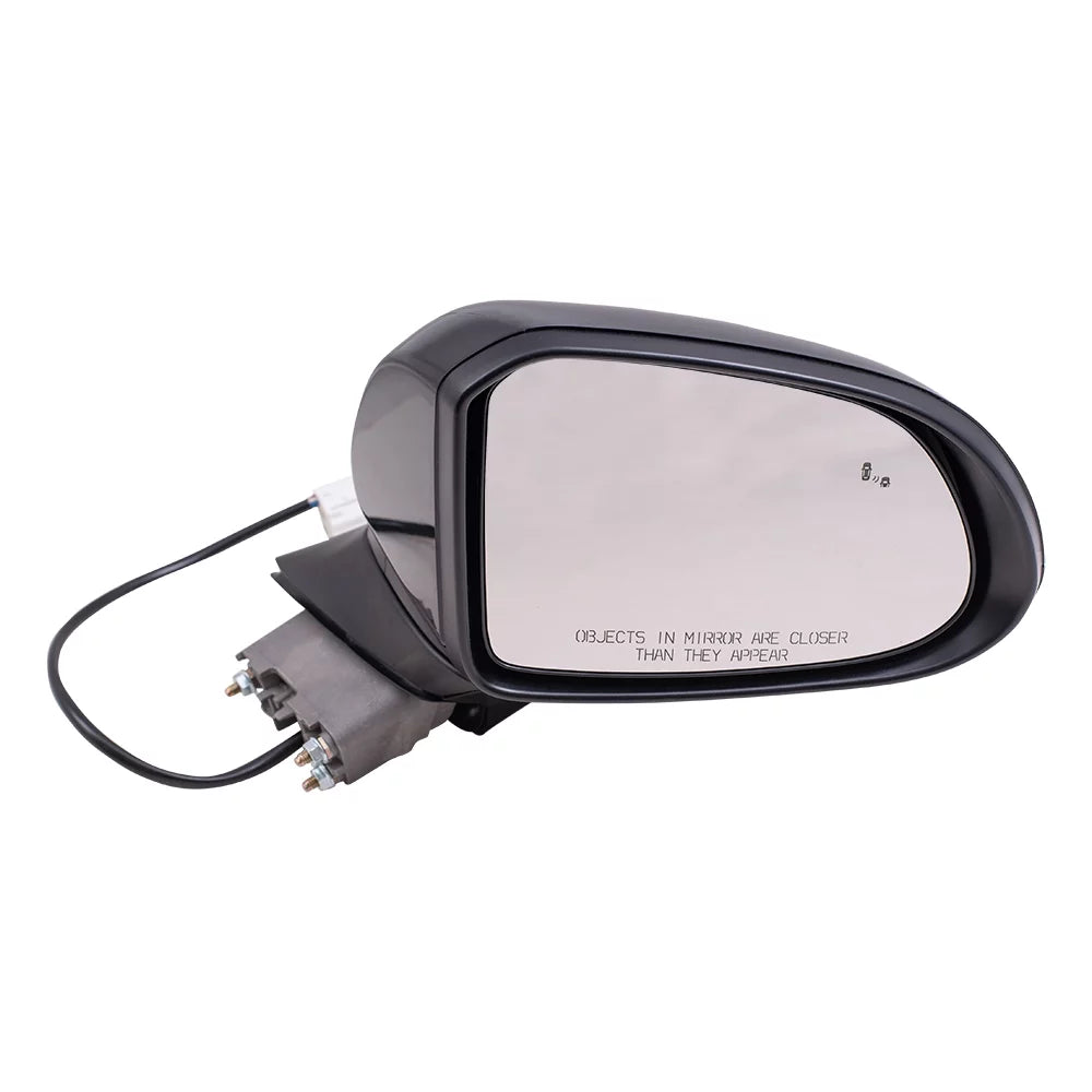 Brock Aftermarket Replacement Passenger Right Power Mirror Textured Black without Heat-Sizeignal-Camera Compatible with 2019 Hyundai Sizeanta Fe
