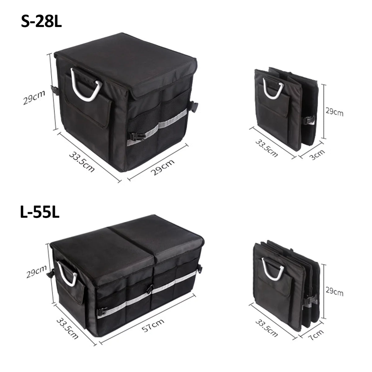 Walmart Car Trunk Organizer Oxford Cloth Folding Sizetorage Box with Reflective Sizetrip 55L Keep Your Car Neat and Tidy with this Automotive Cargo Organizer