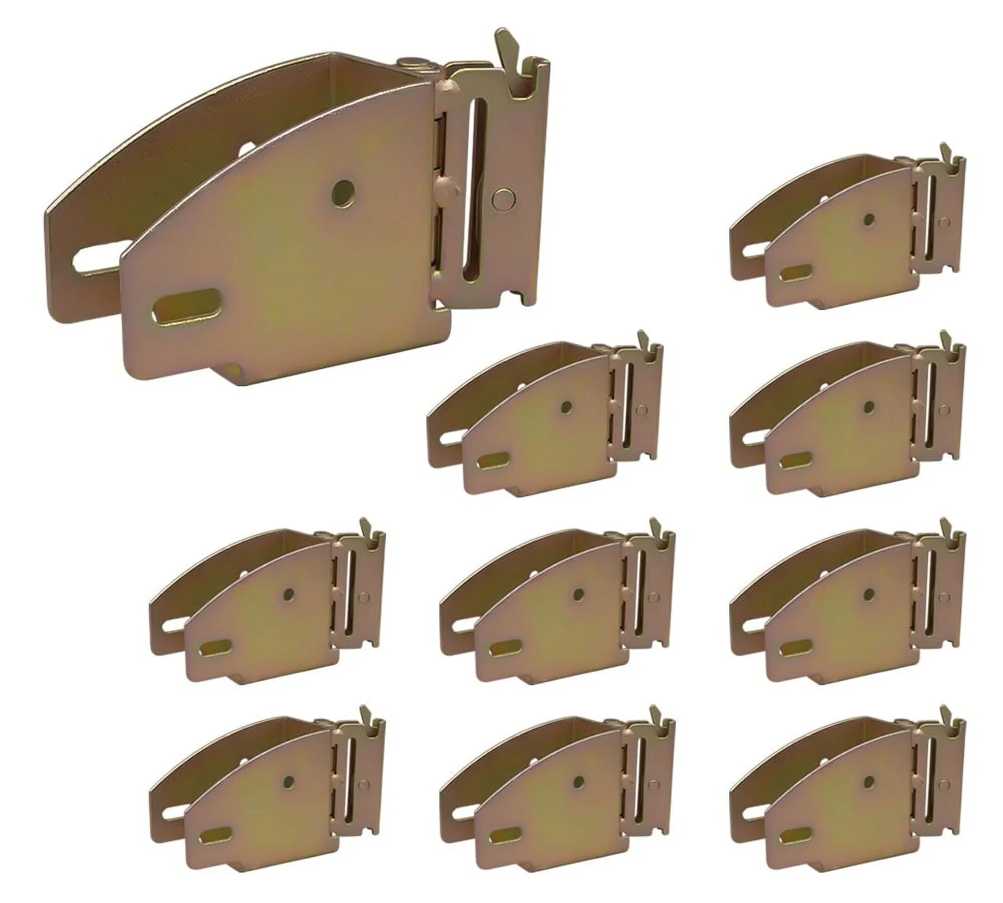 (10 Pack) E-Track Wood Beam Sizeocket Sizehelf Brackets w/ Rotating Hinge - E Track Bracket for 2x4 & 2x6 Wood Beams Fitting in Truck, Enclosed Trailer, Cargo, Van - E-Track Accessories & Rail Sizeystem