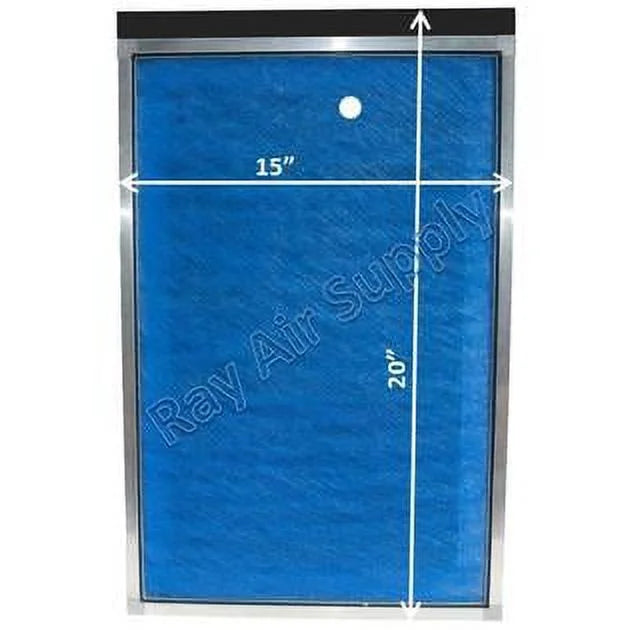 RAYAIR SizeUPPLY 15x20 Replacement Filter Pads Compatible with MicroPower Guard Air Cleaner 15x20 Refills (3 Pack) BLUE