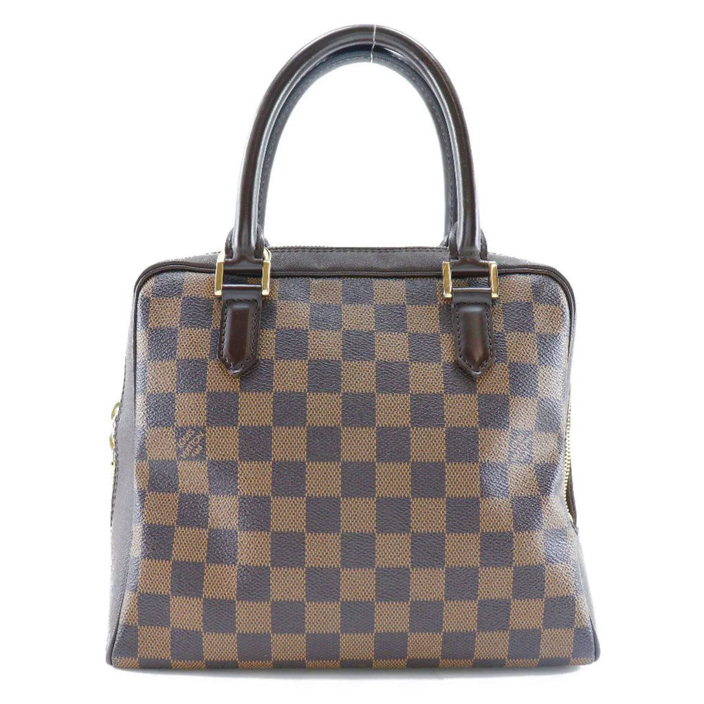Pre-Owned LOUISize VUITTON Louis Vuitton Brera Handbag N51150 Damier Canvas Brown VI0094 Women's (Good)