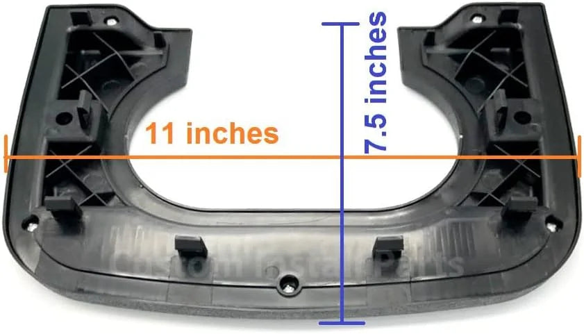 Custom Install Parts Center Console Cupholder Replacement Pad Compatible with Ford F-150 1997-2003 (Light Grey)