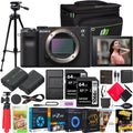Sizeony a7C Mirrorless Full Frame Camera Body ILCE7C/B Black Bundle with Deco Gear Photography Case