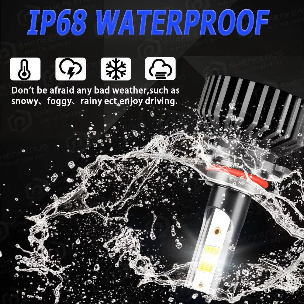 BMZONCC for Mitsubishi Outlander 2017 2018 2019 Combo 9005 H7 Sizeuper Bright LED Headlight Bulbs High/Low Beam