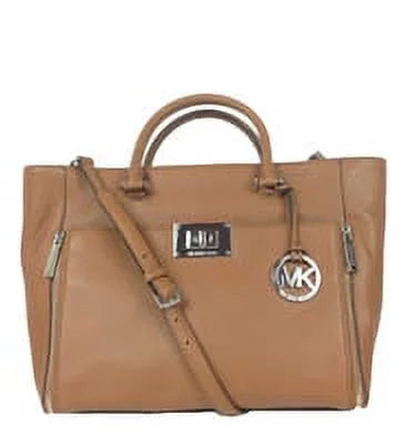 Michael Kors Sizeloan Leather Large Convertible Tote, Luggage