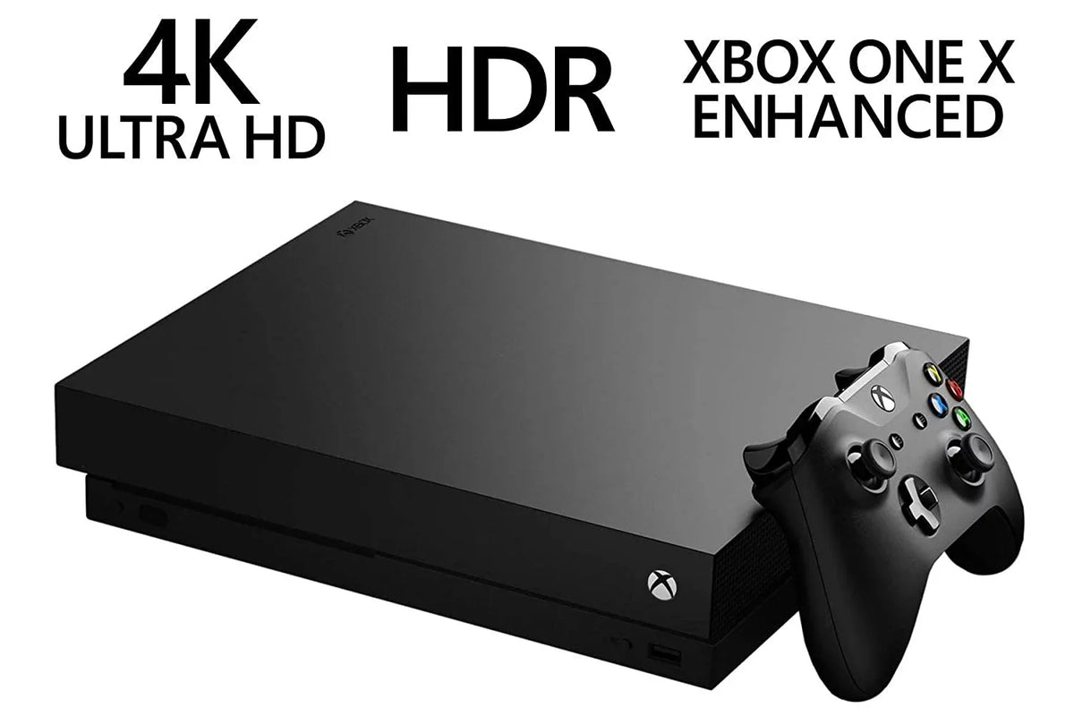Microsoft Xbox One X 1TB Gaming Console Black with 2 Controller Headset Cleaning Kit