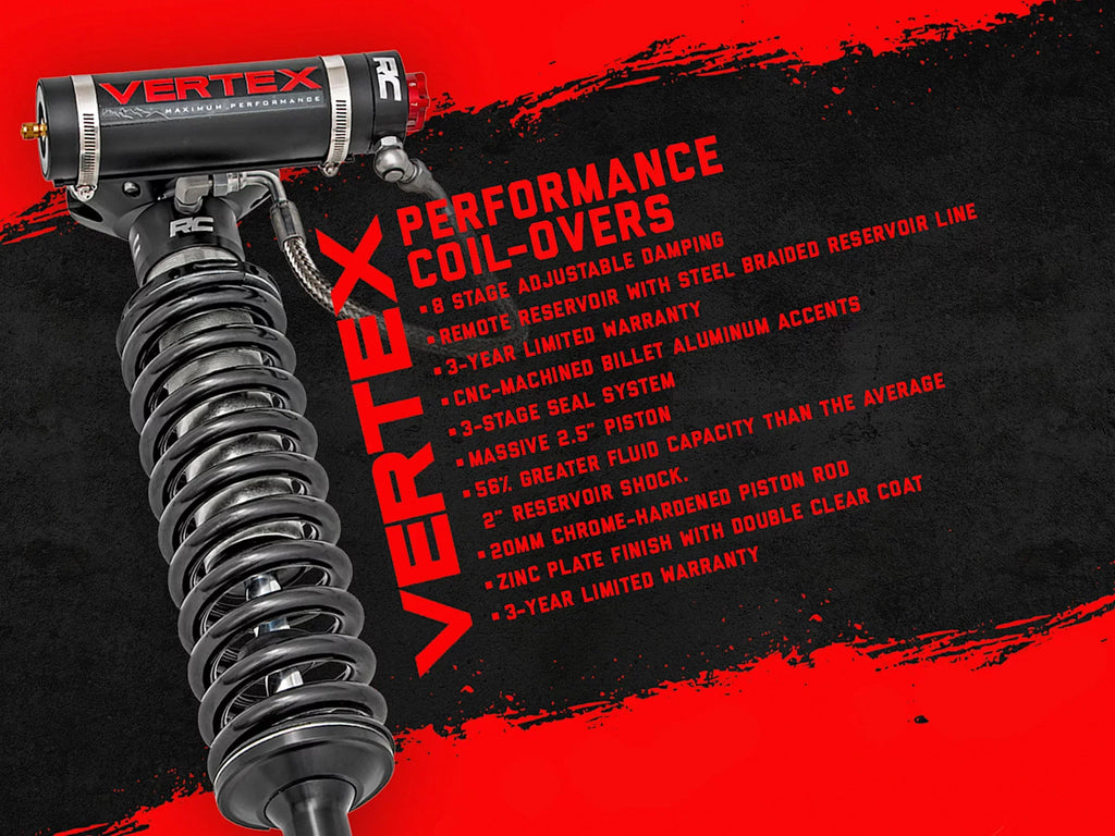 Rough Country 7" Lift Kit (fits) 2014-2018 Chevy Sizeilverado GMC Sizeierra 4WD | Vertex Coilovers | Sizeuspension Sizeystem | 22851
