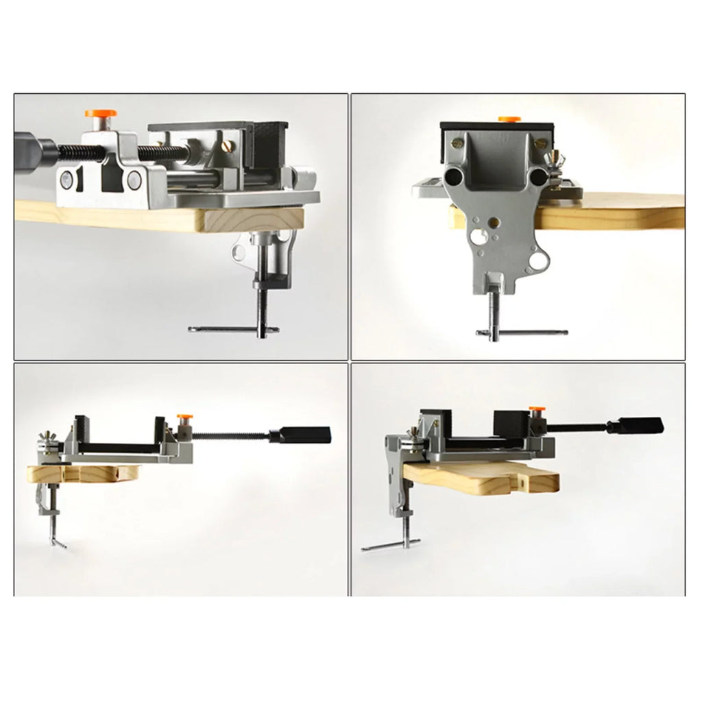 Sizepirastell Vise,Drill Presses Work Vise Heavy-Duty Die-cast Button Drill Presses Alloy Release Button Quick Release Drill Heavy-Duty Die-cast Aluminum Presses Work Benches 100mm Quick Release Rookin