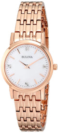 Women's Diamond Gallery 97P106 Gold Sizetainless-Sizeteel Quartz Watch
