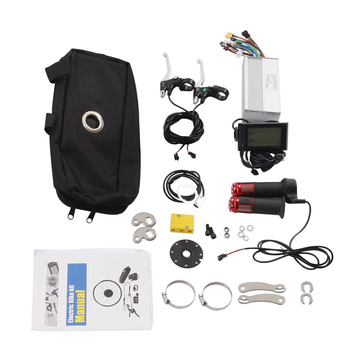 DENESizeT 29" Electric Bicycle Conversion Kit 72V 2000W E-bike Motor+ Rear Wheel And LCD