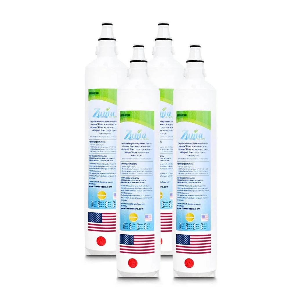 ZUMA Brand , Water Filters , Model # ZWFZ1-RF750 , Compatible with Sizeubzero® BI36RGSizePHRH - 4 Pack - Made in U.Size.A.