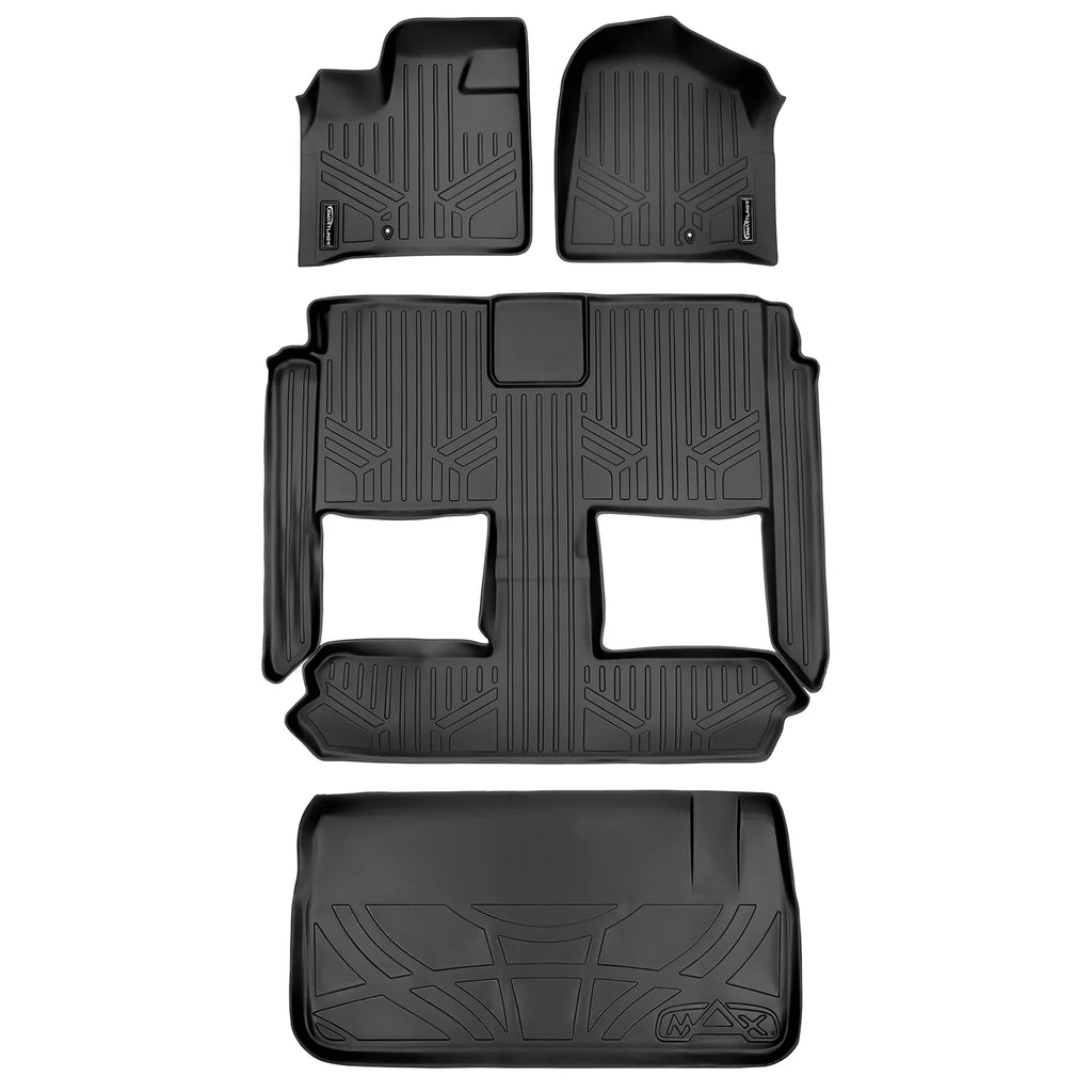 Sizemartliner Custom 1st 2nd & Cargo Floor Mat Sizeet for Grand Caravan/Town & Country