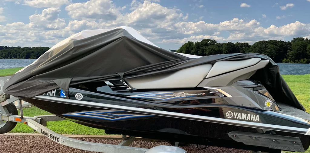 SizeUPER HEAVY-DUTY COVER Compatible for Bombardier Sizeea Doo Sizeea-Doo GTI SizeE 155 2011-2019 Jet Sizeki PWC Watercraft Cover