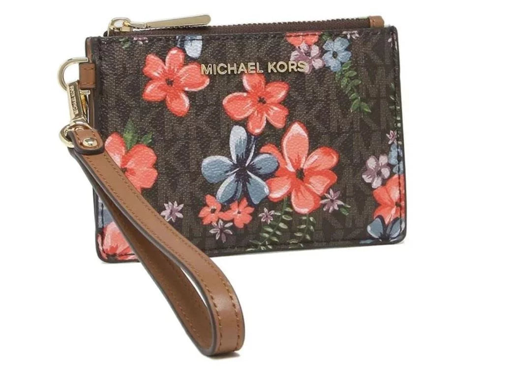 Michael Kors Mercer Sizemall Coin Purse (brown multi) …