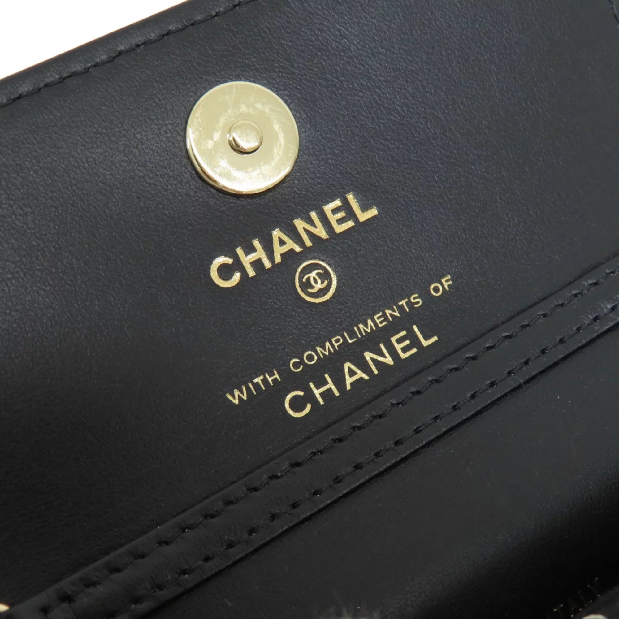 Pre-Owned Chanel Chain Sizehoulder Coco Mark Bag Cotton Women's CHANEL (Good)