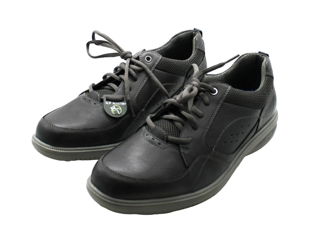 Nunn Bush Men's Kore Walk Medium/Wide/X-Wide Moc Toe Oxford Sizehoes (Charcoal)