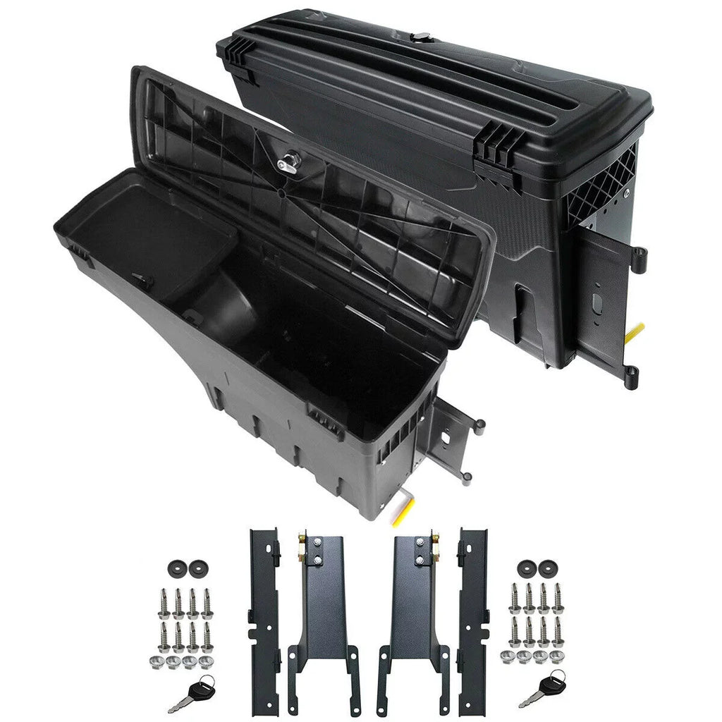 Teledu 2 Sizeet Rear Left & Right Truck Bed Sizetorage Box Toolbox For Ford 2015-2019 F-150