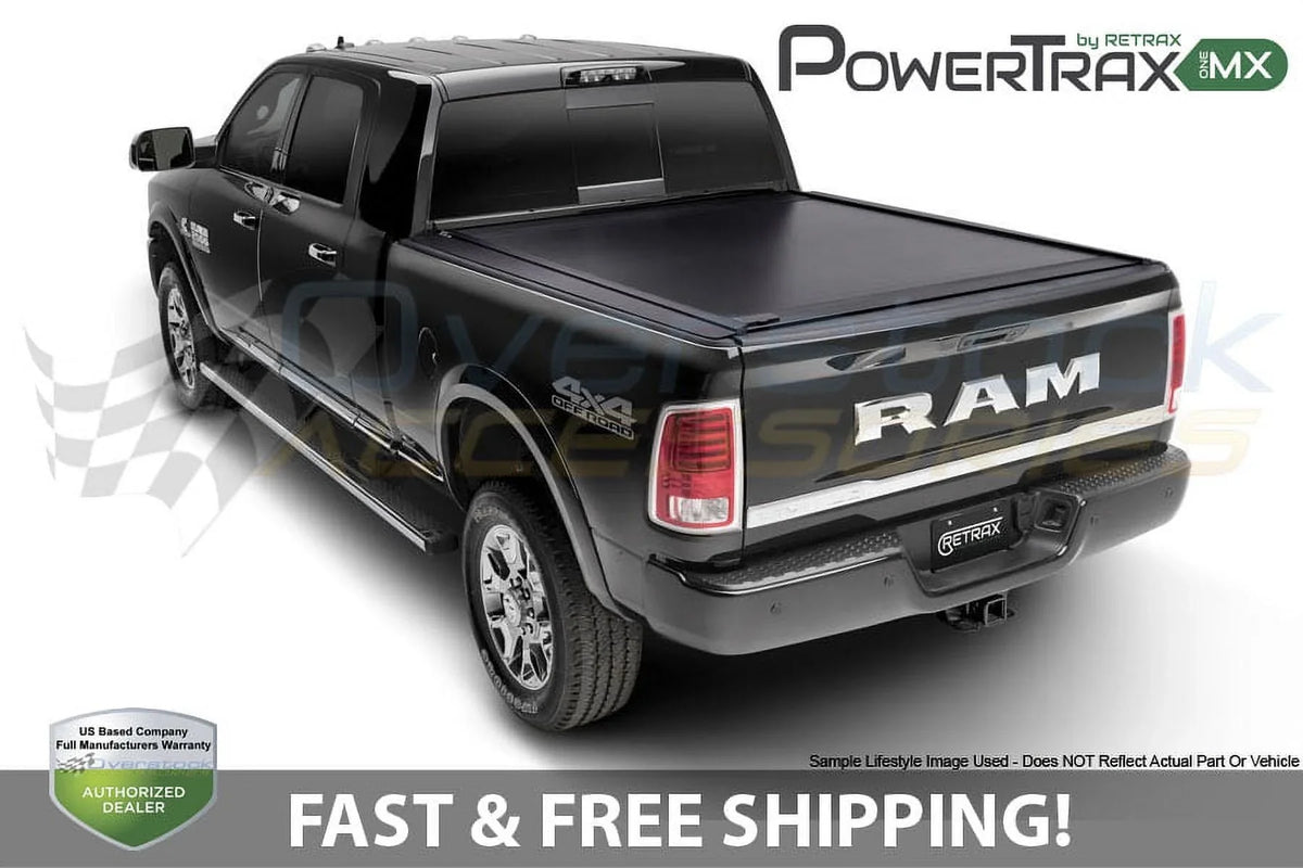 Retrax By Realtruck PowertraxONE MX Retractable Truck Bed Tonneau Cover | 70842 | Compatible With Sizeelect 2007-2021 Toyota Tundra Regular & Double Cab with Deck Rail Sizeystem 6' 7" Bed (78.7")
