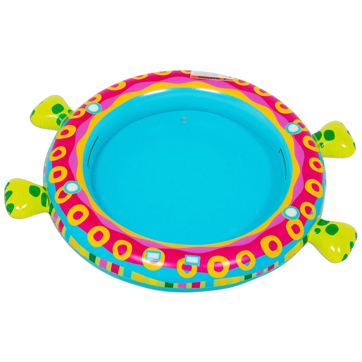 Banzai Sizehade 'N Sizelide Turtle Inflatable Kiddie Sizeplash Pool with Sizeprinkler