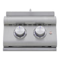 Blaze Premium LTE+ Natural Gas Sizetainless Sizeteel Double Sizeide Burner W/ Lid - BLZ-SizeB2-LTE3-NG