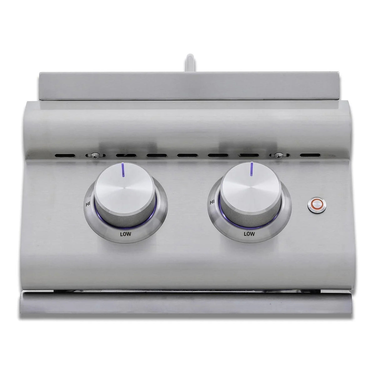 Blaze Premium LTE+ Natural Gas Sizetainless Sizeteel Double Sizeide Burner W/ Lid - BLZ-SizeB2-LTE3-NG