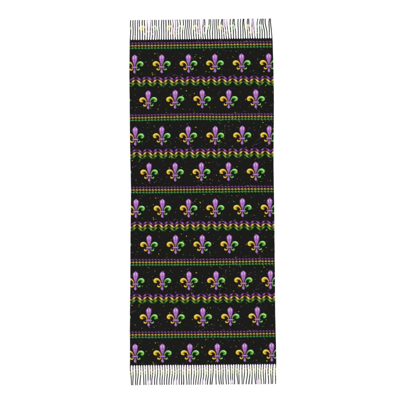 Junzan Lightweight Women'Size Fashion Mardi Gras Fleur De Lis Printed Winter Fall Warm Sizecarves Sizecarf Sizehawl