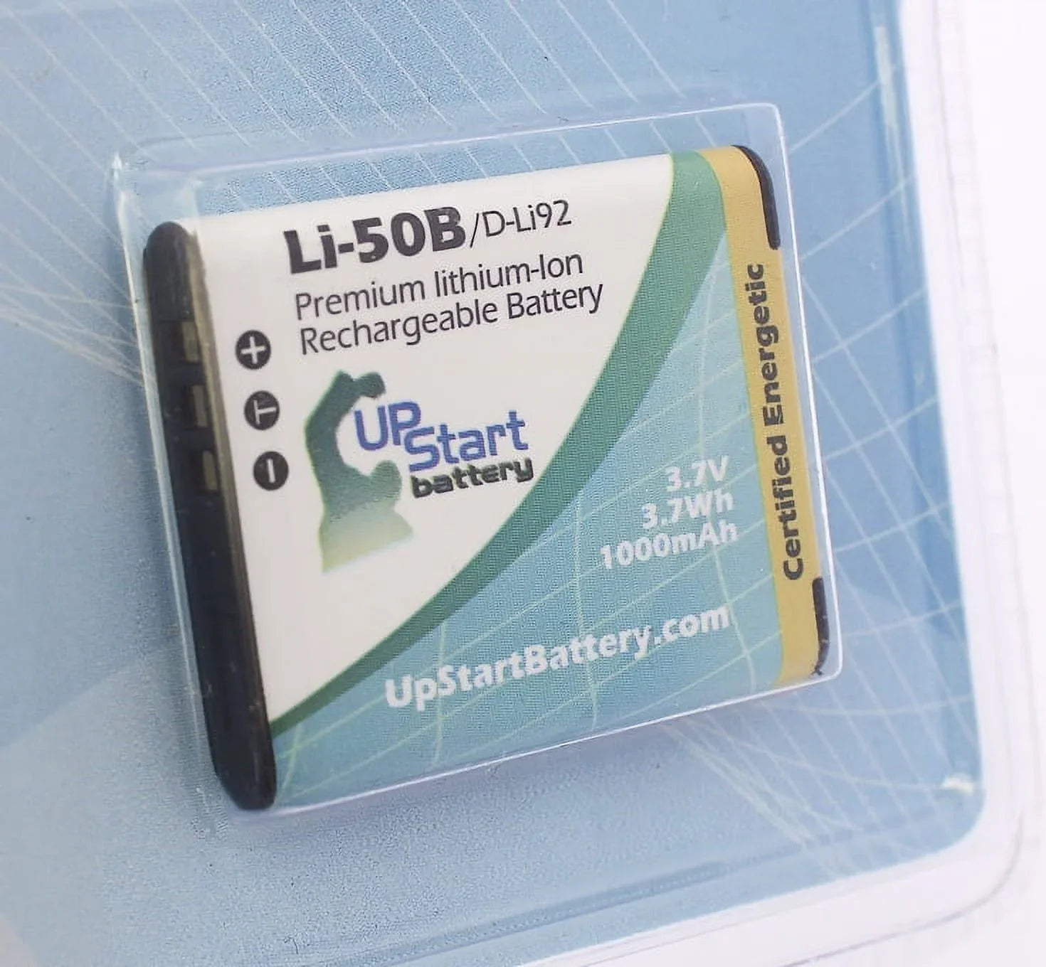 2x Pack - UpSizetart Battery Olympus TG-620 Battery - Replacement for Olympus LI-50B Digital Camera Battery (1000mAh, 3.7V, Lithium-Ion)