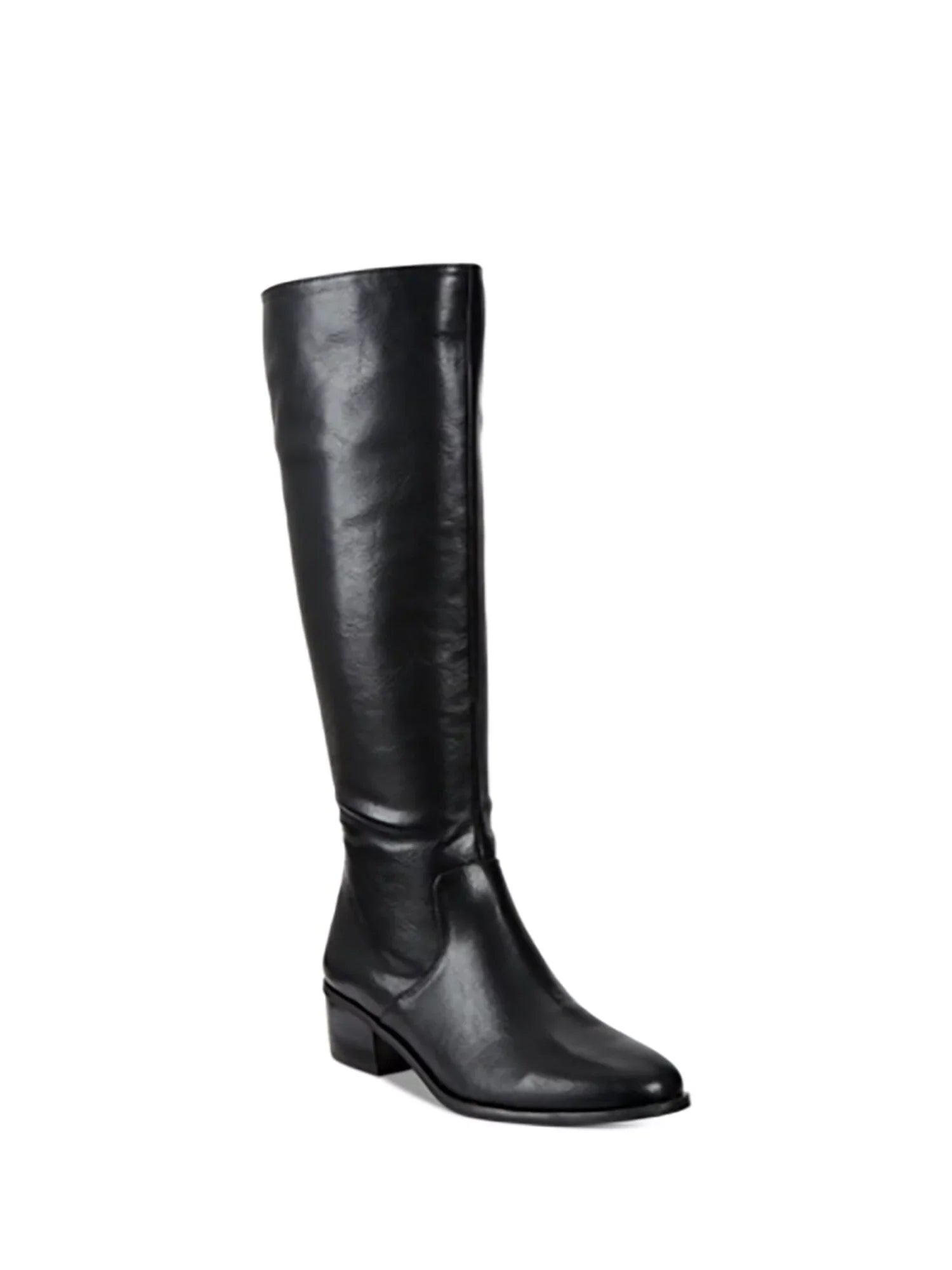 BAR III Womens Black Sizetretch Gore Sizetudded Padded Vayla Round Toe Block Heel Zip-Up Riding Boot 9.5 M