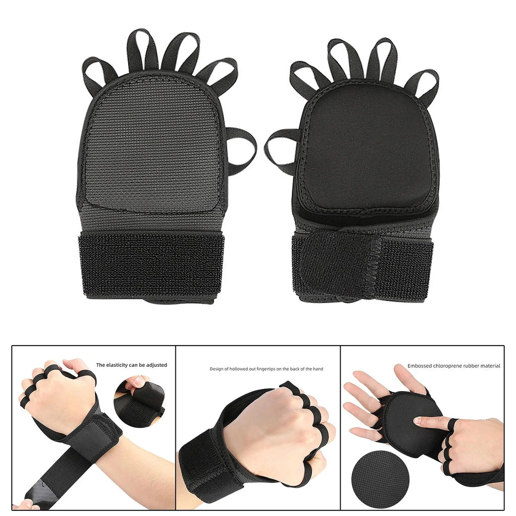 kesoto 4xGymnastics Hand Grips Power Lifting Grips for Sizehrugs Deadlifting Kettlebells