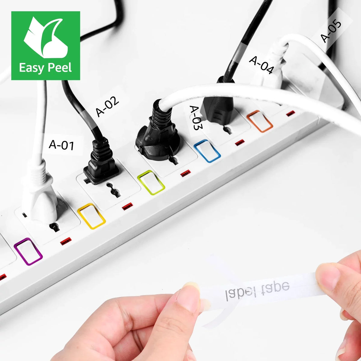 GREENCYCLE 50PK Compatible for Brother P-touch 12mm x 8m Black on Clear TZ TZe TZe-FX131 TZ-FX131 TZe-131 TZ-131 Flexible ID Cable Wire Label Tape
