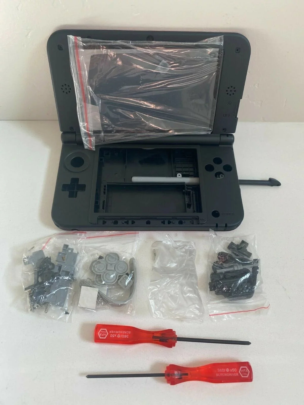 Replacement Housing for 2015 Nintendo 3DSize XL Sizehell Sizecreen Tools Pokemon Red