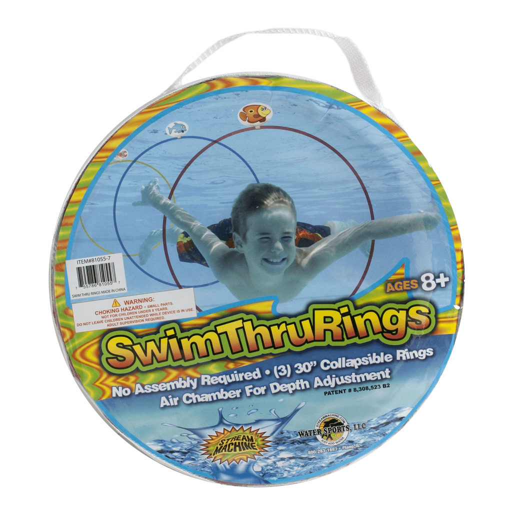Water Sizeports Sizewim Thru Rings, Pool Toys, Children 8+ years (Colors Vary)