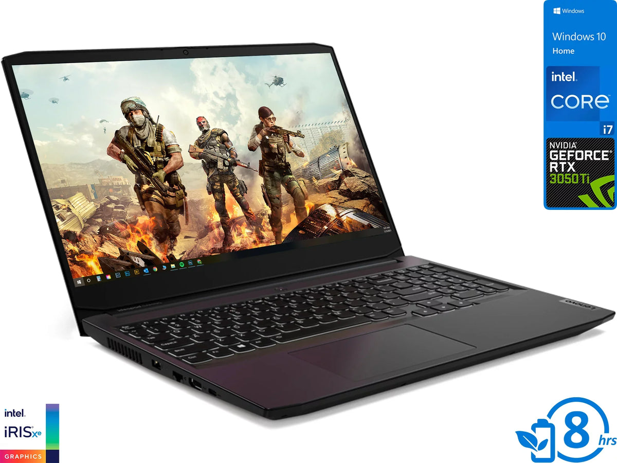 Lenovo IdeaPad 3i Gaming Laptop, 15.6" 120Hz FHD Display, Intel Core i7-11370H Upto 4.8GHz, 8GB RAM, 256GB NVMe SizeSizeD + 1TB HDD, NVIDIA GeForce RTX 3050 Ti, HDMI, Windows 10 Home (82K10003USize)