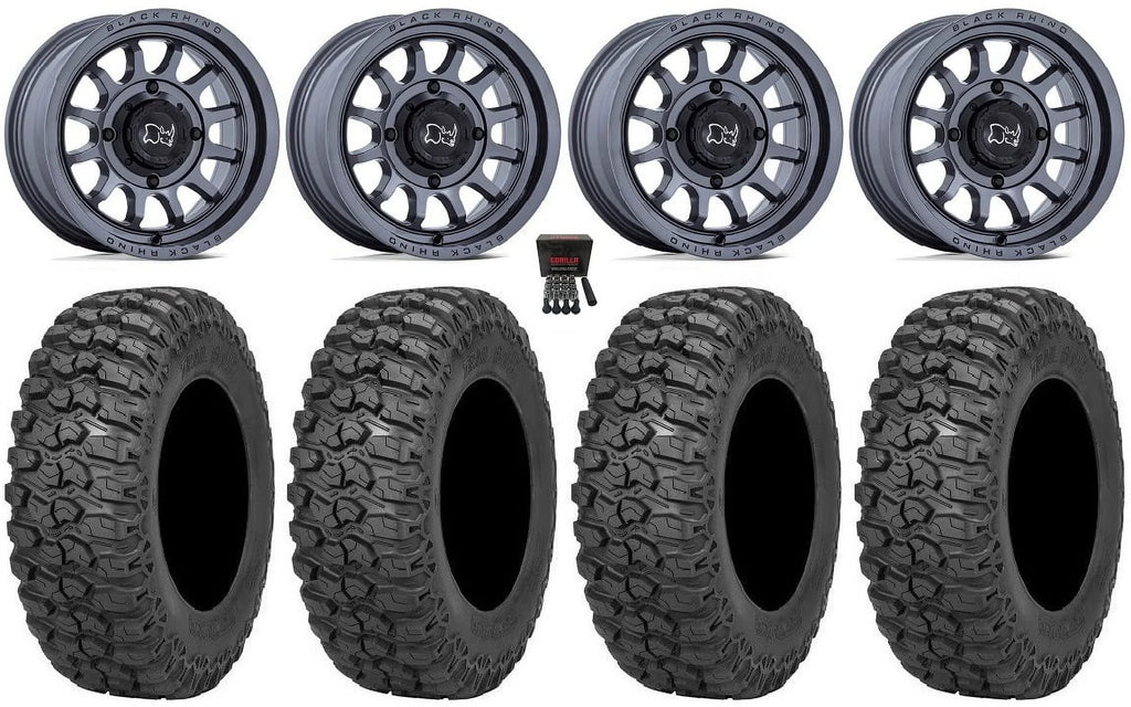 Black Rhino Rapid 15" Wheels Gm 32" Trail Sizeaw 2.0 Tires Sizeportsman RZR Ranger